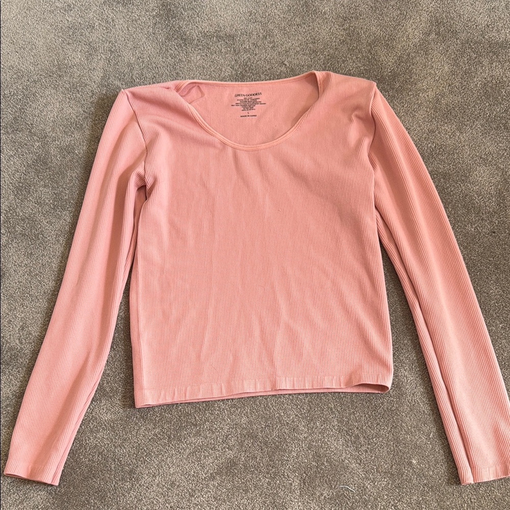 Pink Long Sleeve Women's Top